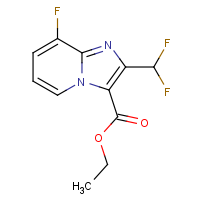 Ethyl 2-(difluoromethyl)-8-fluoroimidazo[1,2-a]pyridine-3-carboxylate