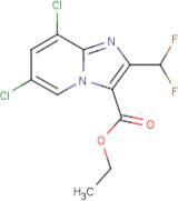 Ethyl 6,8-dichloro-2-(difluoromethyl)imidazo[1,2-a]pyridine-3-carboxylate