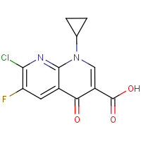 1-Cyclopropyl-6-fluoro-7-chloro-4-oxo-1,4-dihydro-1,8-napthyridine-3-carboxylic acid