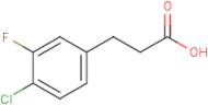3-(4-Chloro-3-fluorophenyl)propionic acid