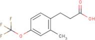 3-[2-Methyl-4-(trifluoromethoxy)phenyl]propionic acid