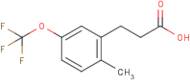 3-[2-Methyl-5-(trifluoromethoxy)phenyl]propionic acid