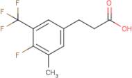 3-[4-Fluoro-3-methyl-5-(trifluoromethyl)phenyl]propionic acid