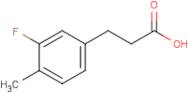 3-(3-Fluoro-4-methylphenyl)propionic acid