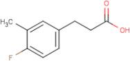 3-(4-Fluoro-3-methylphenyl)propionic acid