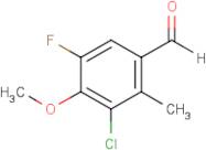 3-Chloro-5-fluoro-4-methoxy-2-methylbenzaldehyde