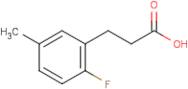 3-(2-Fluoro-5-methylphenyl)propionic acid