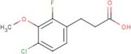 3-(4-Chloro-2-fluoro-3-methoxyphenyl)propionic acid
