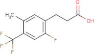 3-[2-Fluoro-5-methyl-4-(trifluoromethyl)phenyl]propionic acid