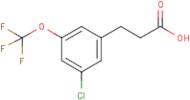 3-[3-Chloro-5-(trifluoromethoxy)phenyl]propionic acid