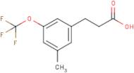 3-[3-Methyl-5-(trifluoromethoxy)phenyl]propionic acid