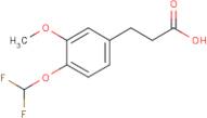 3-[4-(Difluoromethoxy)-3-methoxyphenyl]propionic acid