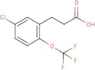 3-[5-Chloro-2-(trifluoromethoxy)phenyl]propionic acid