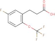 3-[5-Fluoro-2-(trifluoromethoxy)phenyl]propionic acid