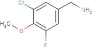 3-Chloro-5-fluoro-4-methoxybenzylamine