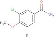 3-Chloro-5-fluoro-4-methoxybenzamide