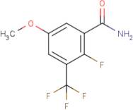 2-Fluoro-5-methoxy-3-(trifluoromethyl)benzamide