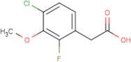 4-Chloro-2-fluoro-3-methoxyphenylacetic acid