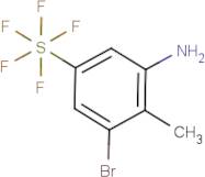 3-Bromo-2-methyl-5-(pentafluorosulfur)aniline