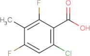 6-Chloro-2,4-difluoro-3-methylbenzoic acid