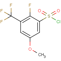 2-Fluoro-5-methoxy-3-(trifluoromethyl)benzenesulfonyl chloride