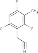 6-Chloro-2,4-difluoro-3-methylphenylacetonitrile