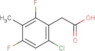 6-Chloro-2,4-difluoro-3-methylphenylacetic acid