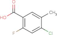 4-Chloro-2-fluoro-5-methylbenzoic acid