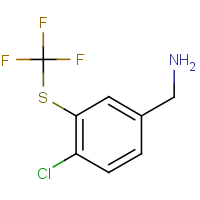 4-Chloro-3-(trifluoromethylthio)benzylamine