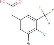 3-Bromo-4-chloro-5-(trifluoromethyl)phenylacetic acid