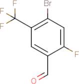 4-Bromo-2-fluoro-5-(trifluoromethyl)benzaldehyde