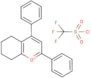 2,4-Diphenyl-5,6,7,8-tetrahydrochromenylium trifluoromethanesulphonate