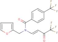 N-(2-Furylmethyl)-N-(4,4,4-trifluoro-3-oxobut-1-enyl)-4-(trifluoromethyl)benzamide