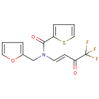 N-(2-Furylmethyl)-N-(4,4,4-trifluoro-3-oxobut-1-enyl)thiophene-2-carboxamide