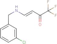 3-Chloro-N-(3-oxo-4,4,4-trifluoro)but-1-enylbenzylamine