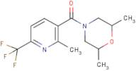 (2,6-dimethylmorpholino)[2-methyl-6-(trifluoromethyl)pyridin-3-yl]methanone