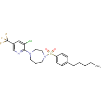 1-[3-Chloro-5-(trifluoromethyl)pyridin-2-yl]-4-{[4-(pent-1-yl)phenyl]sulphonyl}homopiperazine