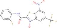 2-[(2-fluoroanilino)carbonyl]-7-nitro-5-(trifluoromethyl)-1,3-benzothiazol-3-ium-3-olate