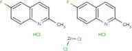 6-Fluoro-2-methylquinoline hydrochloride hemizinc chloride