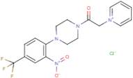 1-{4-[2-nitro-4-(trifluoromethyl)phenyl]piperazino}-2-pyridinium-1-ylethan-1-one chloride