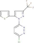 3-chloro-6-[5-(2-thienyl)-3-(trifluoromethyl)-1H-pyrazol-1-yl]pyridazine