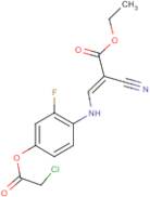 ethyl 3-{4-[(2-chloroacetyl)oxy]-2-fluoroanilino}-2-cyanoacrylate
