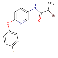 N1-[6-(4-fluorophenoxy)-3-pyridyl]-2-bromopropanamide