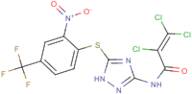 N1-(5-{[2-nitro-4-(trifluoromethyl)phenyl]thio}-1H-1,2,4-triazol-3-yl)-2,3,3-trichloroacrylamide