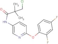 N1-[6-(2,4-difluorophenoxy)-3-pyridyl]-3-chloro-2,2-dimethylpropanamide