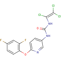 N-[6-(2,4-difluorophenoxy)-3-pyridyl]-N'-(1,2,2-trichlorovinyl)urea