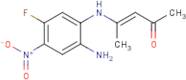 4-(2-amino-5-fluoro-4-nitroanilino)pent-3-en-2-one