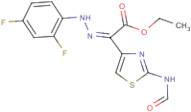 ethyl 2-[2-(2,4-difluorophenyl)hydrazono]-2-(2-formylamino-1,3-thiazol-4-yl)acetate