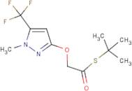 S-(tert-butyl) 2-{[1-methyl-5-(trifluoromethyl)-1H-pyrazol-3-yl]oxy}ethanethioate