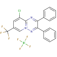 9-chloro-2,3-diphenyl-7-(trifluoromethyl)pyrido[1,2-b][1,2,4]triazin-5-ium tetrafluoroborate